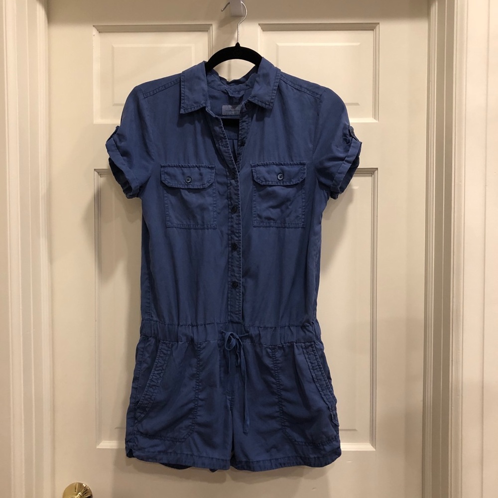 Vineyard Vines Blue Cargo Romper
